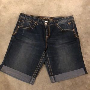 JUSTICE JEAN SHORTS KIDS 16.5 plus adult 8